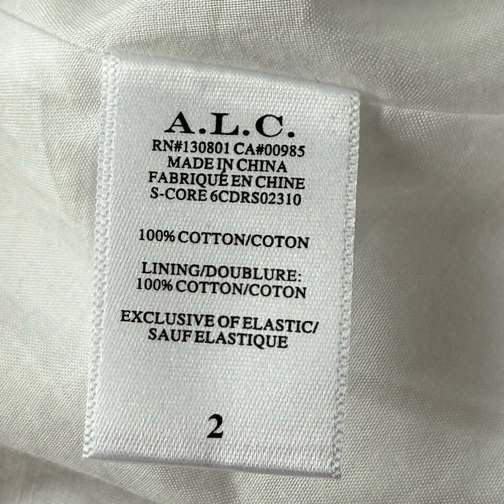 NWOT A.L.C. Lilah Cotton Midi-Dress in White Size 2 - Picture 14 of 16